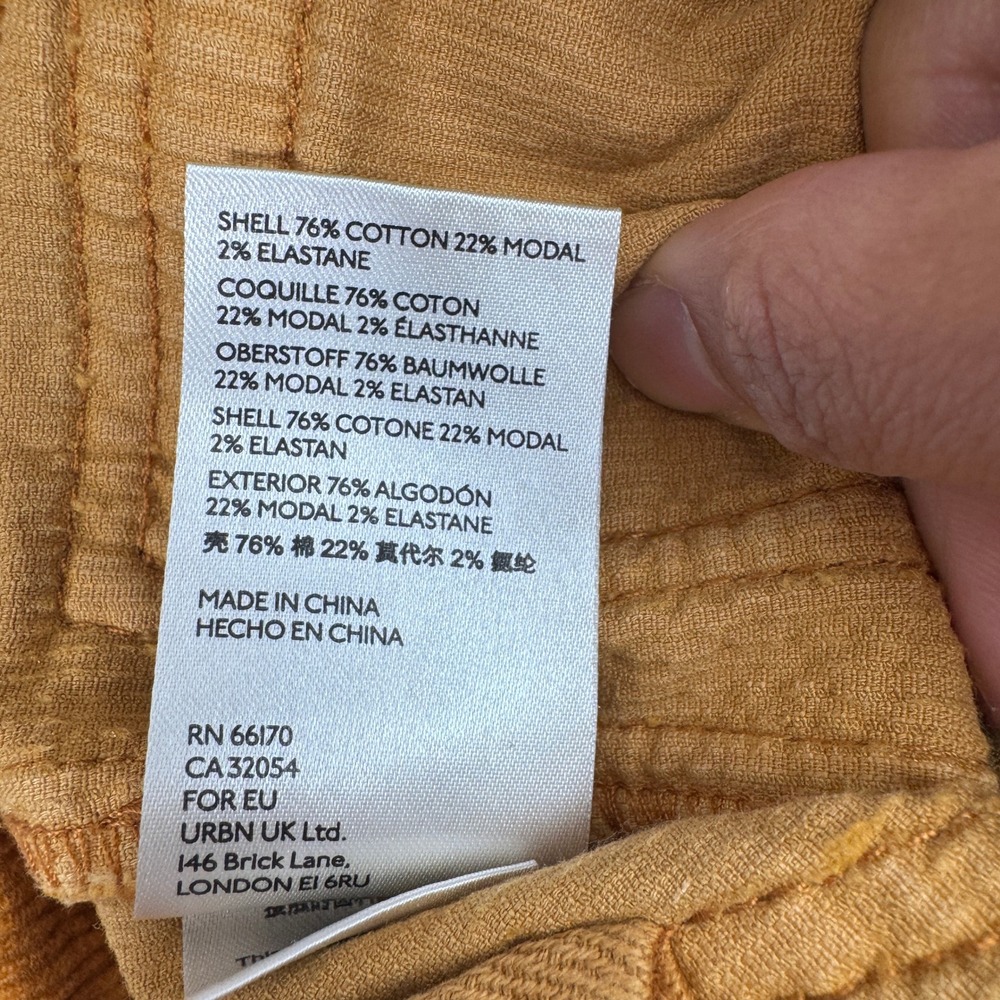 Anthropologie Pilcro Corduroy Pants Womens‎ 25 Mustard Yellow Wide Leg High Rise - Picture 13 of 16